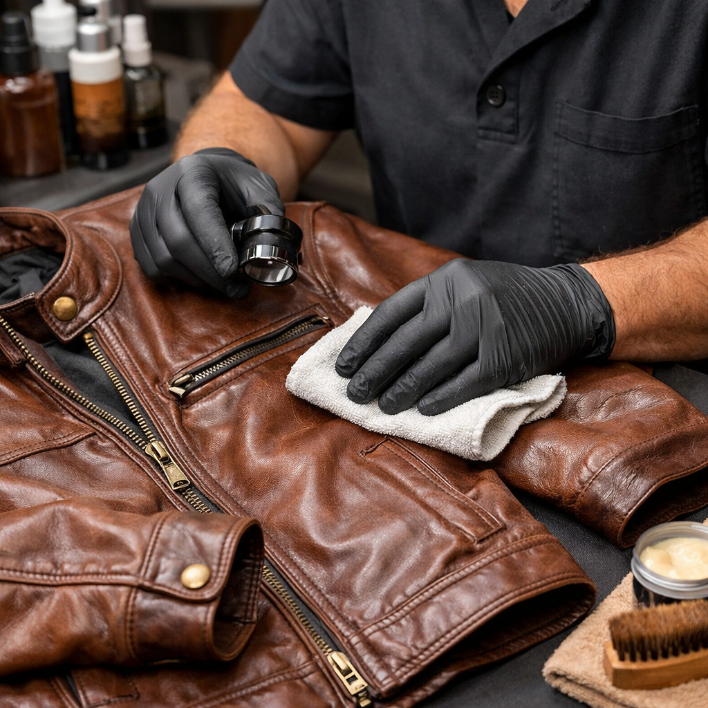 Leather and suede cleaning